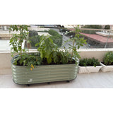Galvanized metal planting tub – 150 × 60 × 43 cm