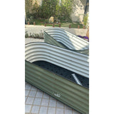 Galvanized metal planting tub – 150 × 60 × 43 cm