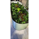 Galvanized metal planting tub – 150 × 60 × 43 cm